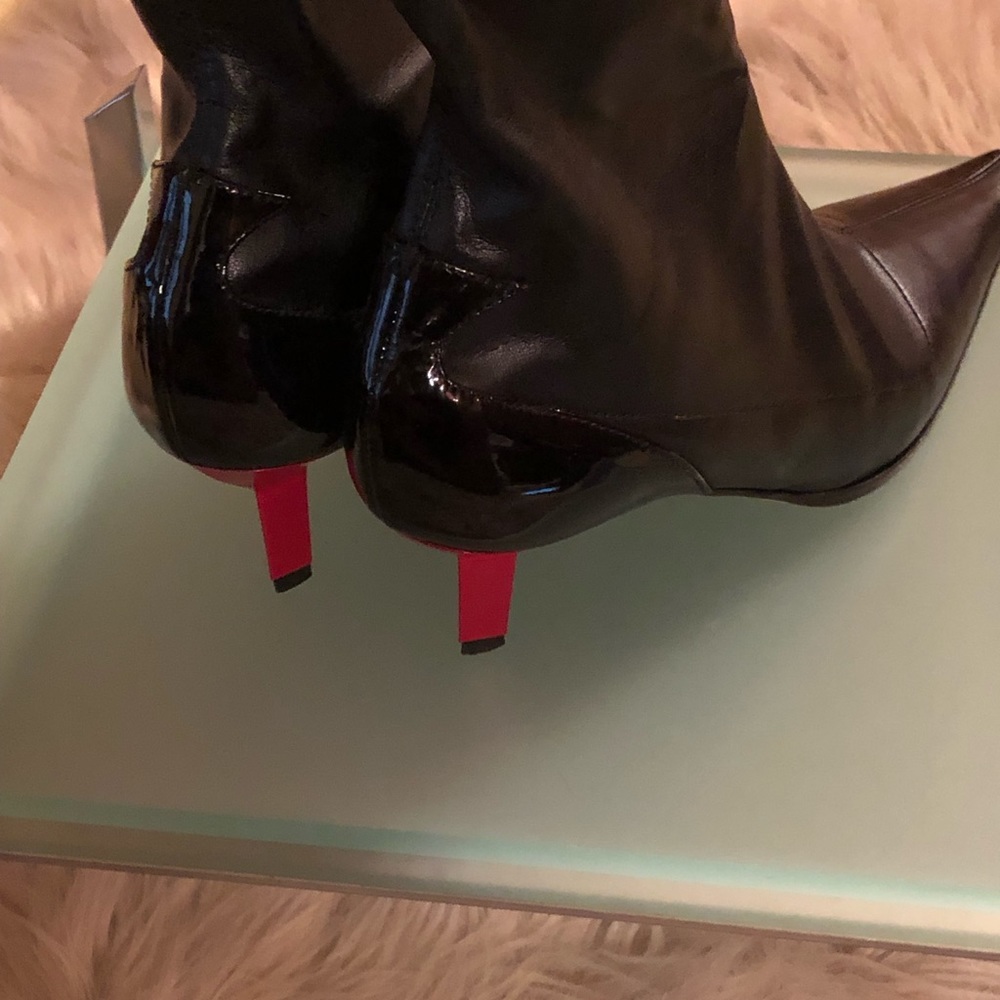 Giuseppe Zanotti Vincini leather, patent tall boot - Picture 1 of 8